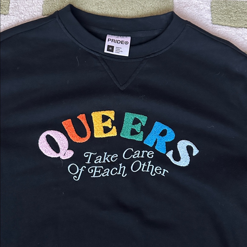 Black Sweater - Colorful Lettering - Picture 2 of 3